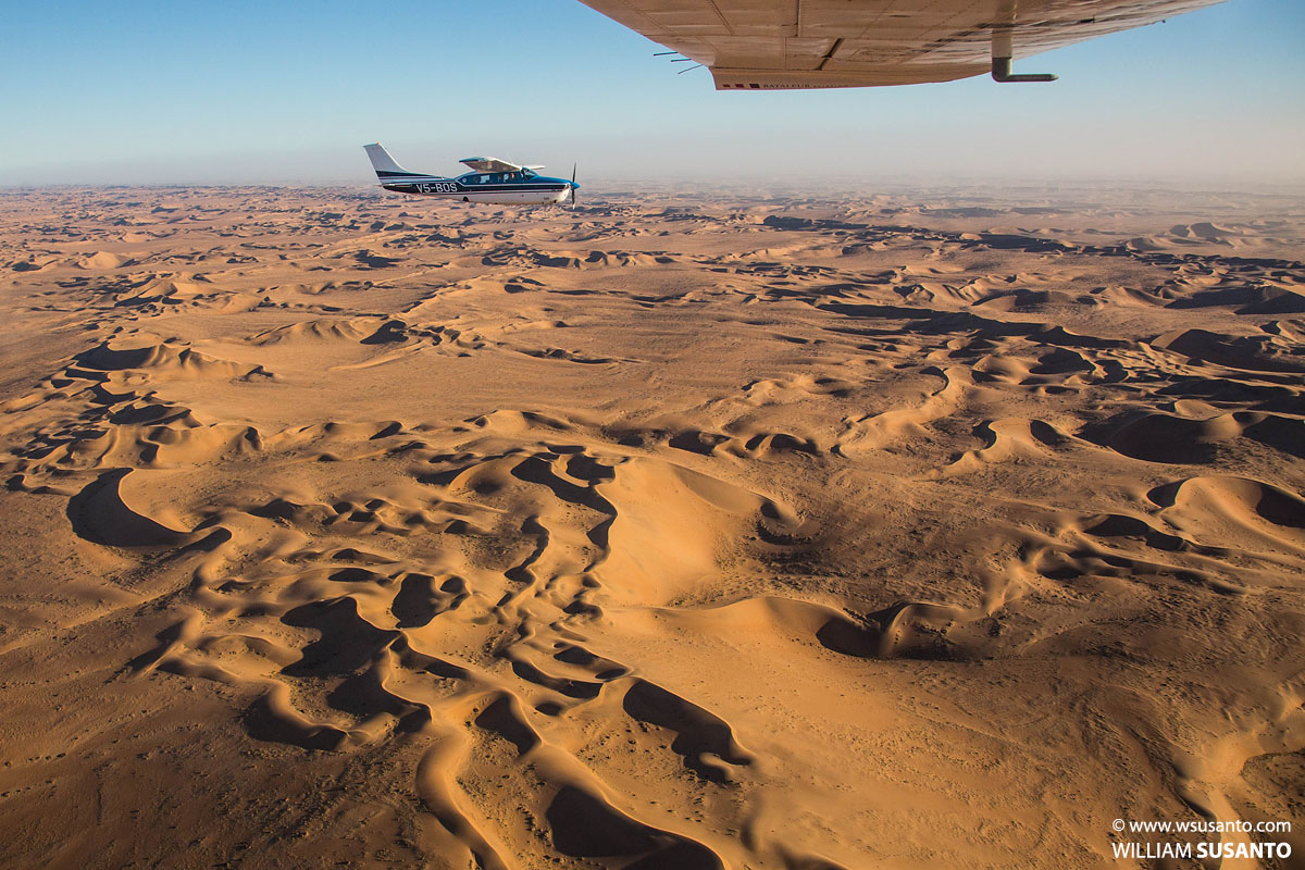 Aerial of Namib Desert
